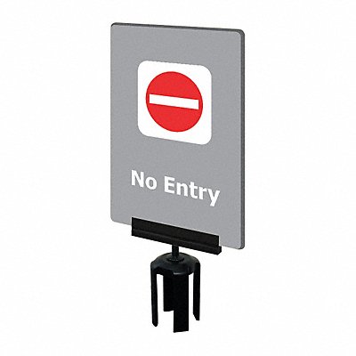 TENSABARRIER S14P367X11VHDSB170133 Acrylic Sign Grey No Entry