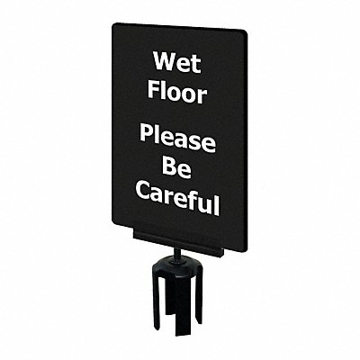 TENSABARRIER S08P337X11VHDSB170133 Acrylic Sign Black Wet Floor