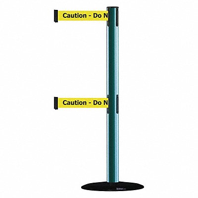 TENSABARRIER 889T2B3328STDNOYAXC D0017 Barrier Post with Belt Black No Scuff
