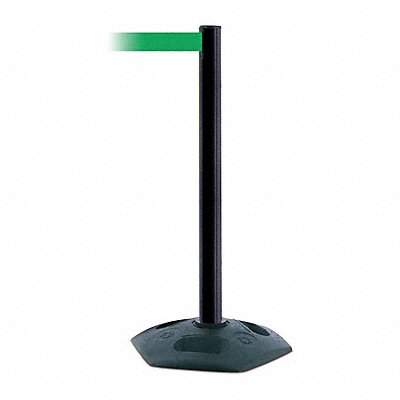 TENSABARRIER 88633STDNOG6XC D0032 Barrier Post with Belt 7-1/2 ft L Green