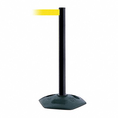 TENSABARRIER 88633STDNOY5XC D0032 Barrier Post w/ Belt 7-1/2 ft L Yellow