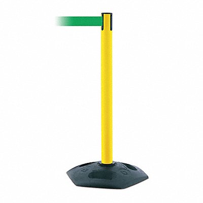 TENSABARRIER 88635STDNOG6XC D0032 Barrier Post with Belt 7-1/2 ft L Green