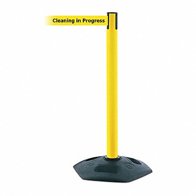 TENSABARRIER 88635STDNOYCXC D0033 Barrier Post with Belt PVC Yellow