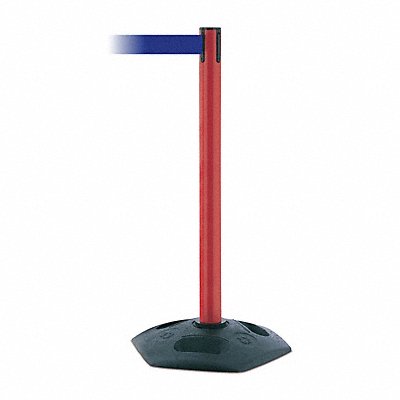 TENSABARRIER 88621STDNOL5XC D0032 Barrier Post with Belt 7-1/2 ft L Blue