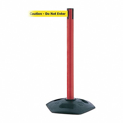 TENSABARRIER 88621STDNOYAXC D0033 Barrier Post with Belt PVC Red