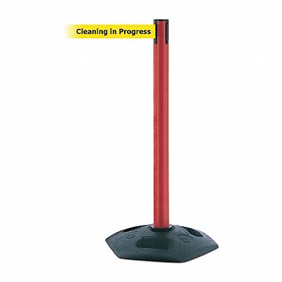 TENSABARRIER 88621STDNOYCXC D0033 Barrier Post with Belt PVC Red