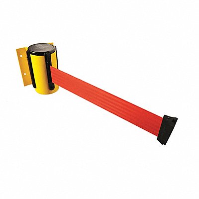 TENSABARRIER 896STD35STDNOR5XC D0087 Belt Barrier Yellow Belt Color Red