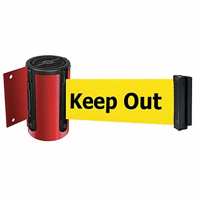 TENSABARRIER 896STD21STDNOYDXC D0088 Belt Barrier Red Belt Color Yellow