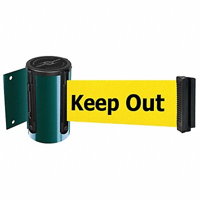 TENSABARRIER 896STD28STDNOYDXC D0088 Belt Barrier Green Belt Color Yellow