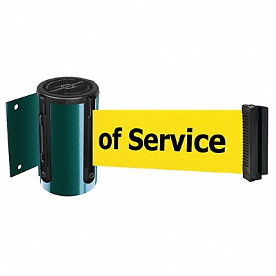 TENSABARRIER 896STD28STDNOYEXC D0088 Belt Barrier Green Belt Color Yellow