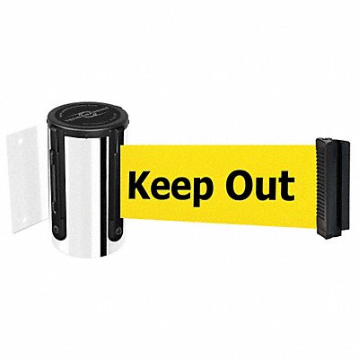 TENSABARRIER 896STD1PSTDNOYDXC D0091 Belt Barrier Chrome Belt Yellow