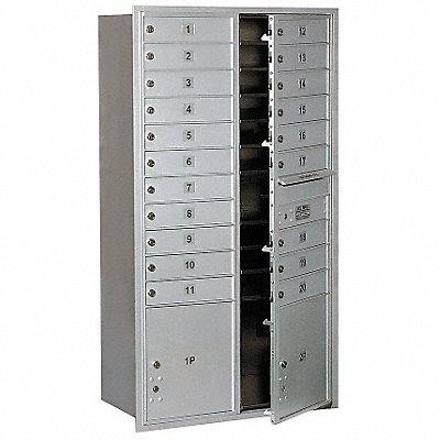 SALSBURY INDUSTRIES 3716D20AFU Standard Mailbox 20 Doors