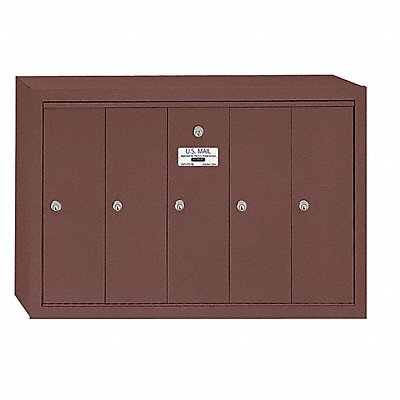 SALSBURY INDUSTRIES 3505ZSU Vertical Mailbox 5 Doors Bronze