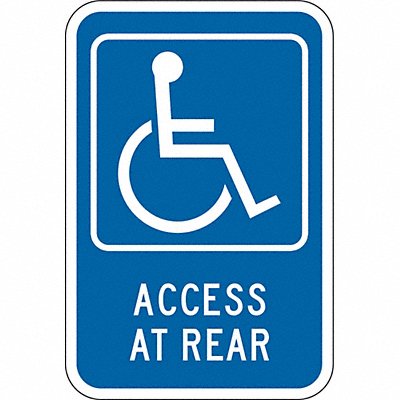 LYLE HC01312HA Access At Rear Parking Sign 18 x 12