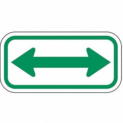 LYLE AR00312HA Arrow Supplemental Parking Sign 6 x 12