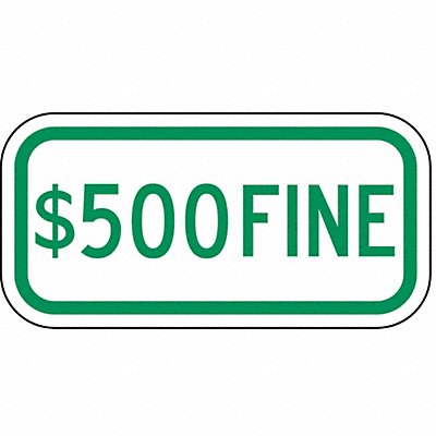 LYLE HCP01312HA Fine Parking Sign 6 x 12