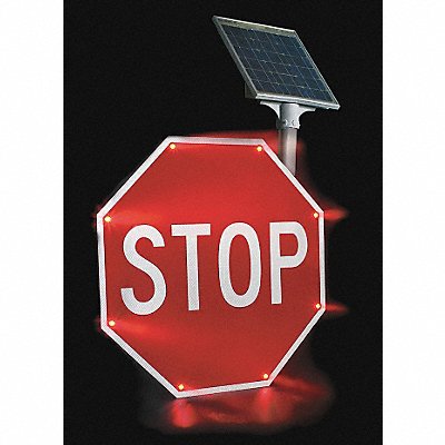 TAPCO 218000209 LED Stop Sign Stop Aluminum 30 x 30