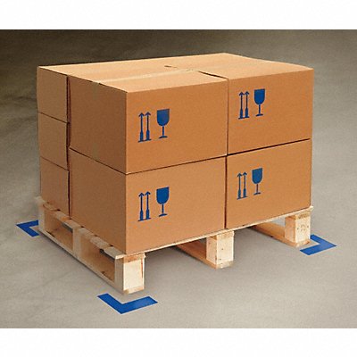 MIGHTY LINE ANGLEB K3730 Floor Tape Blue 2 inx6 in L PK100