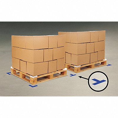 MIGHTY LINE BLUET K3722 Floor Tape Blue 2 inx6 in T PK100