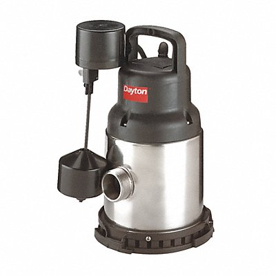 DAYTON 3YU73 HP 1/2 Sump Pump Vertical Float