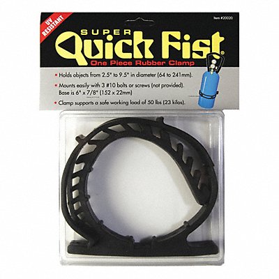 GRAINGER 20020 Quick Fist Rubber Clamp 2.5 to 9.5 In