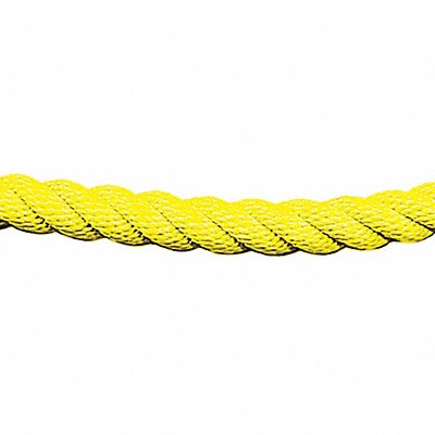 LAWRENCE METAL ROPETWST35060XXXXXXX Barrier Rope 1-1/2 In x 6 ft Yellow