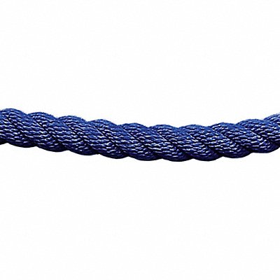 LAWRENCE METAL ROPETWST23060XXXXXXX Barrier Rope 1-1/2 In x 6 ft Blue