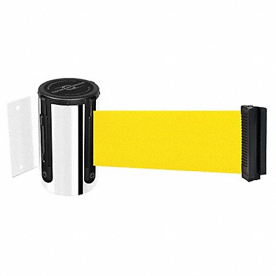 TENSABARRIER 896STD1PMAXNOY5XC D0096 Belt Barrier Chrome Belt Color Yellow