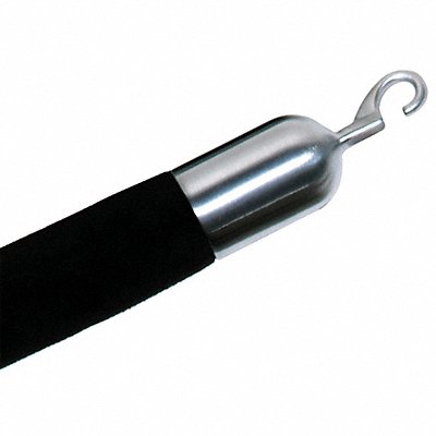 LAWRENCE METAL ROPEENDHOOK1S Post Rope Hook End Satin Chrome