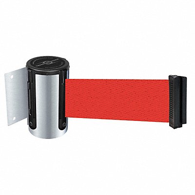 TENSABARRIER 896STD1SMAXNOR5XC D0096 Belt Barrier Chrome Belt Color Red