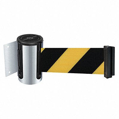 TENSABARRIER 896STD1SMAXNOD4XC D0096 Belt Barrier Chrome Belt Yellow/Black