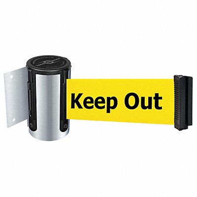 TENSABARRIER 896STD1SMAXNOYDXC D0097 Belt Barrier Chrome Belt Color Yellow