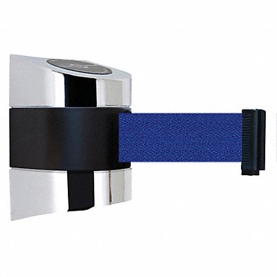 TENSABARRIER 89715S1PNOL5XC D0101 Belt Barrier Chrome Belt Color Blue