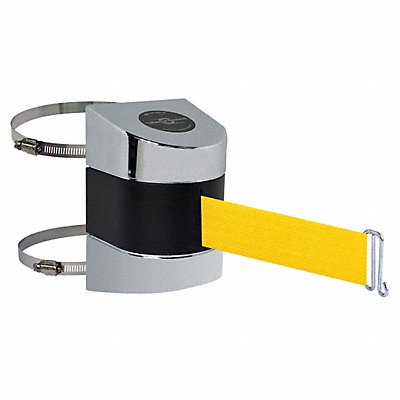 TENSABARRIER 89715C1PNOY5XA D0107 Belt Barrier Chrome Belt Color Yellow