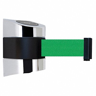 TENSABARRIER 89724S1PNOG6XC D0114 Belt Barrier Chrome Belt Color Green