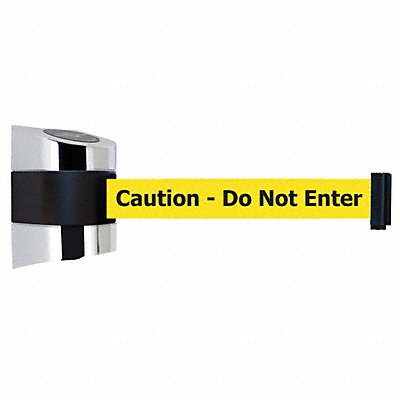 TENSABARRIER 89724S1PNOYAXC D0115 Belt Barrier Chrome Belt Color Yellow