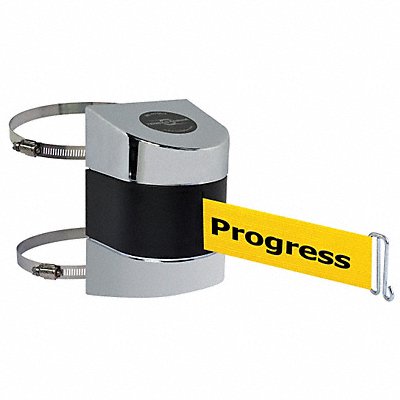 TENSABARRIER 89724C1PNOYCXA D0122 Belt Barrier Chrome Belt Color Yellow