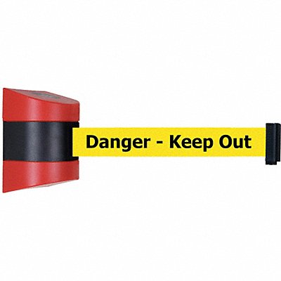 TENSABARRIER 89724S21NOYDXC D0117 Belt Barrier Red Belt Color Yellow
