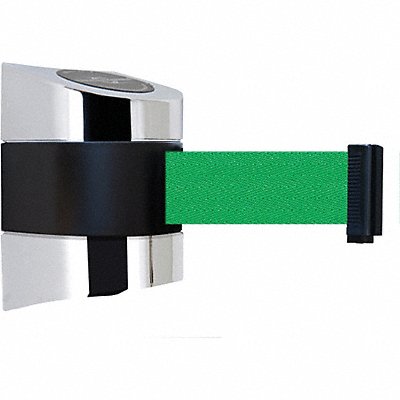 TENSABARRIER 89730S1PNOG6XC D0127 Belt Barrier Chrome Belt Color Green