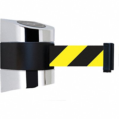 TENSABARRIER 89730S1PNOD4XC D0127 Belt Barrier Chrome Belt Yellow/Black