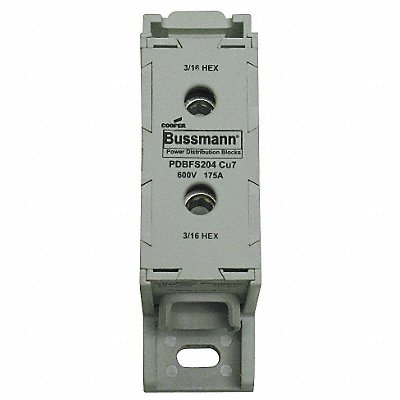 BUSSMANN PDBFS204 Power Distribution Block Al/Cu 600V AC/DC