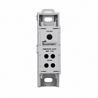 BUSSMANN PDBFS220 Power Distribution Block Al/Cu 600V AC/DC