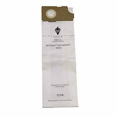 TOUGH GUY 3ZJH8 Vacuum Bag Paper 3-Ply Reusable PK10