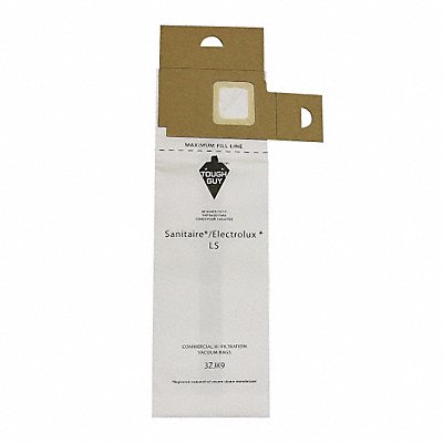 TOUGH GUY 3ZJK9 Vacuum Bag Paper 2-Ply Reusable PK5