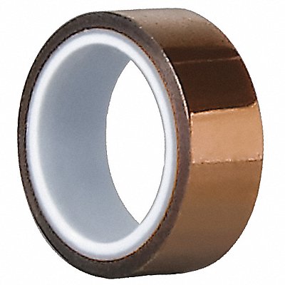 TAPECASE 15C588 Film Tape 1/4 in x 5 yd Amber 2.5 mil