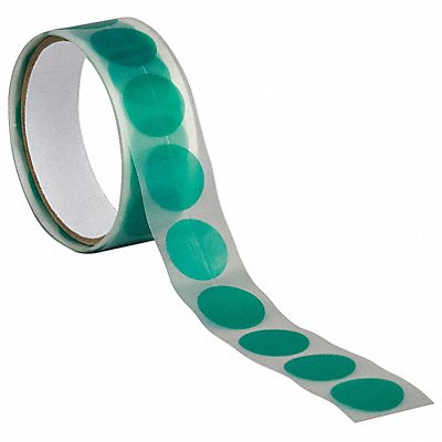 TAPECASE 15C641 Film Tape 1 in dia Green 3.3 mil PK100