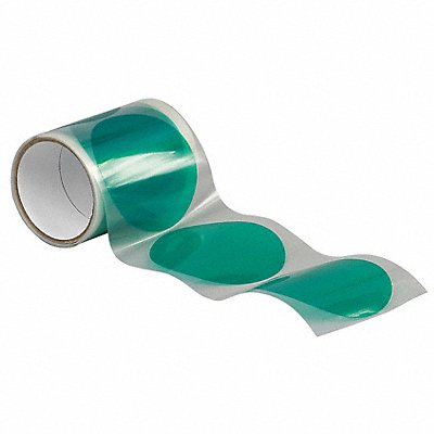 TAPECASE 15C644 Film Tape 4 in dia Green 3.3 mil PK50