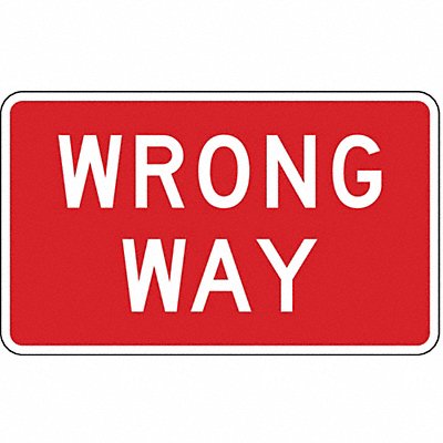 LYLE R51A30HA D9793 Wrong Way Traffic Sign 18 x 30