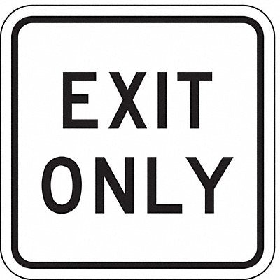 LYLE LR76818HA D9637 Exit Only Parking Sign 18 x 18