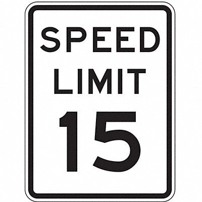 LYLE R211518HA D9758 Speed Limit 15 Traffic Sign 24 x 18